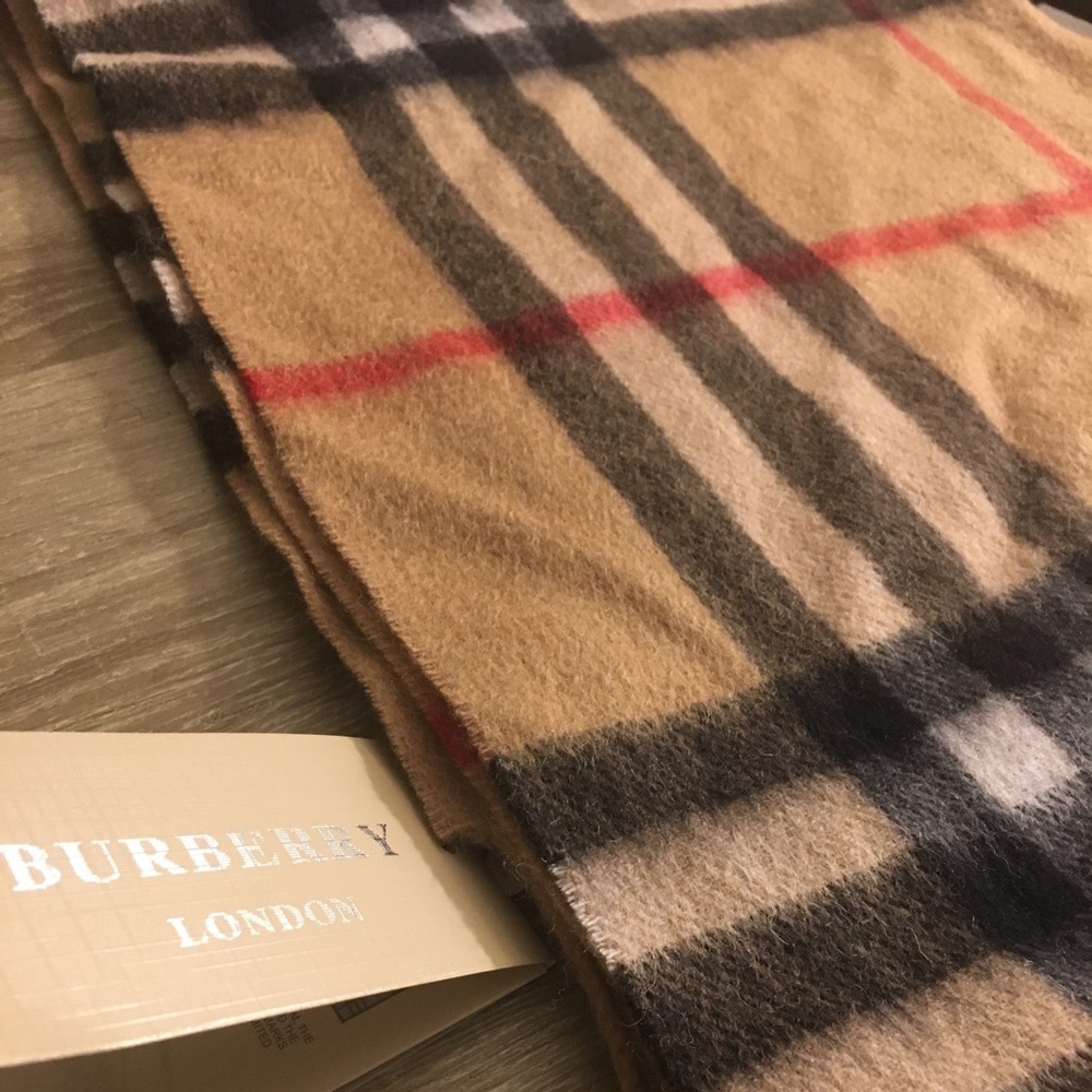 Checkered Designer Cashmere Scarf